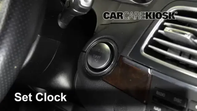 2014 Mercedes-Benz E550 4.6L V8 Turbo Convertible Horloge Régler l'horloge